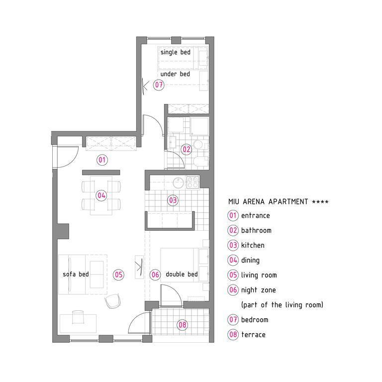 Miu Arena Apartment Belgrad Exterior foto